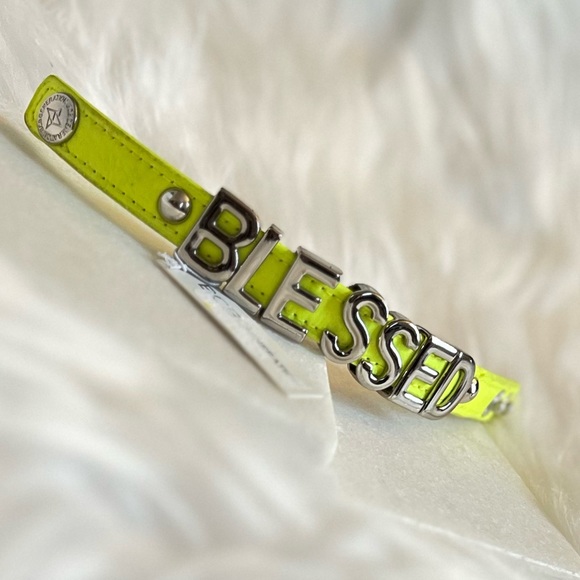 NWT BCBGeneration Fluorescent Yellow Blessed Bracelet - Picture 4 of 5